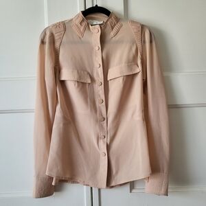 Byron Lars Beauty Mark Blush Silicone Blouse Snap Hook Closure 2